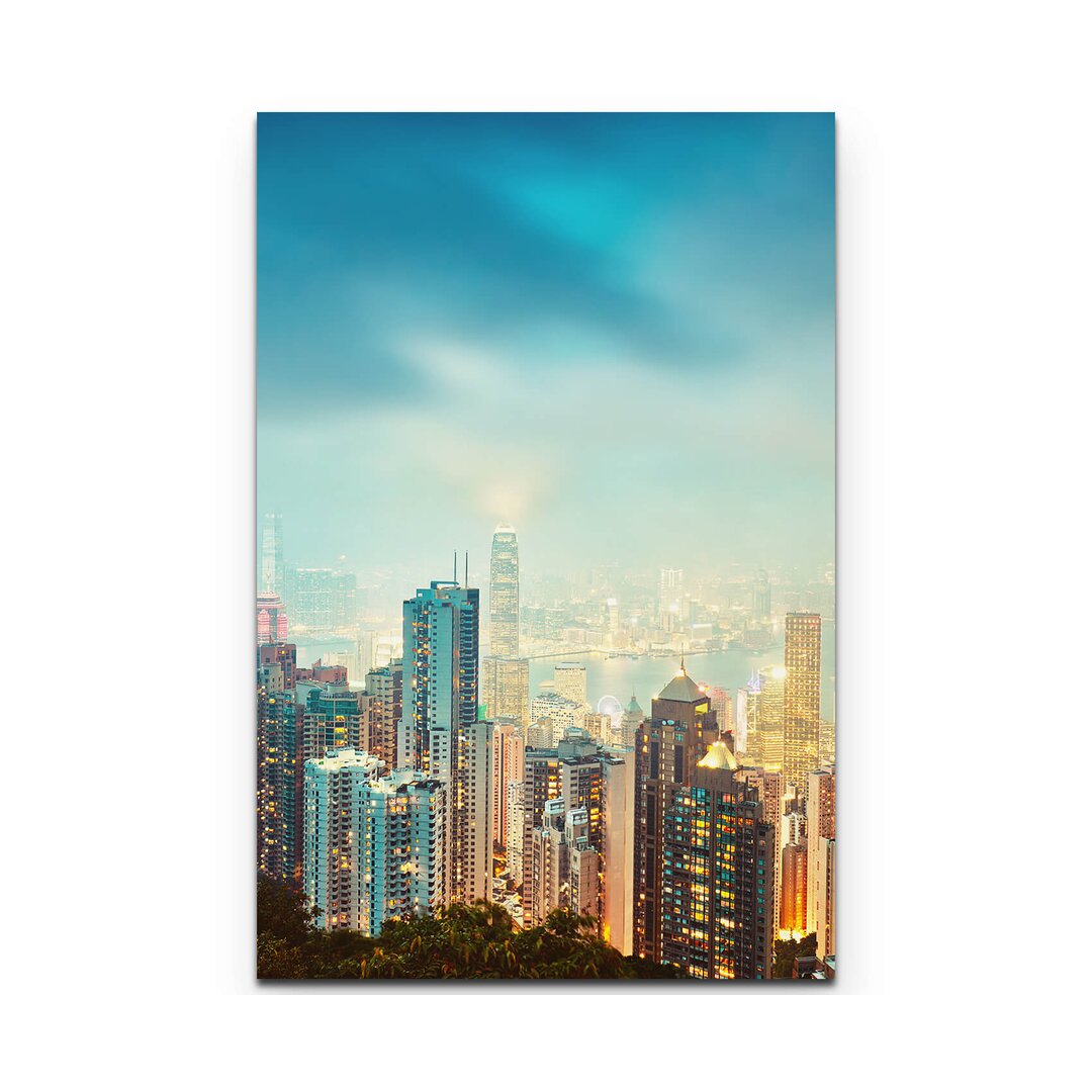 Leinwandbild Skyline Hong Kong