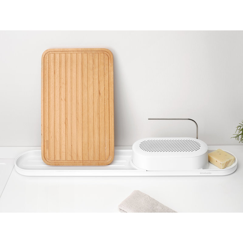 Rangement pour évier et plateau de séchage Brabantia, Blanc