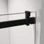 60 po X P 76 po H Porte de douche coulissante simple sans cadre au fini noir mat avec verre transparent-122790622