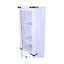 Gris et blanc, armoire de rangement pour salle de bain, grande tour en lin, tablettes personnalisables, tiroir, coins à petits espaces-1530912111