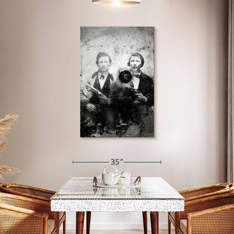 Jesse et Frank James 1866-76, H 45 po x l 30 po