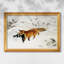 Renard dans un paysage enneigé (Räv i snölandskap), 1900 - Bruno Liljefors - Toile encadrée sur mesure-308150916-308150925-308150931