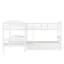 Lit simple superposé en forme de L avec lit gigogne - blanc-1222749302
