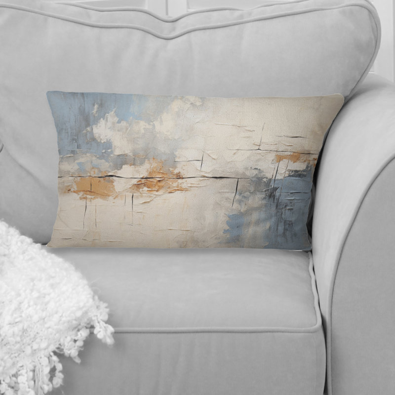 Minimalisme moderne scandinave Serenity Art I - Coussin décoratif imprimé scandinave moderne