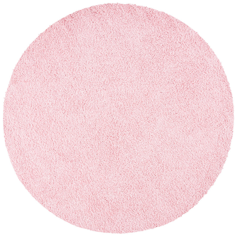 Schwanke Shag Performance Solid Color Rug, Round 6'7"