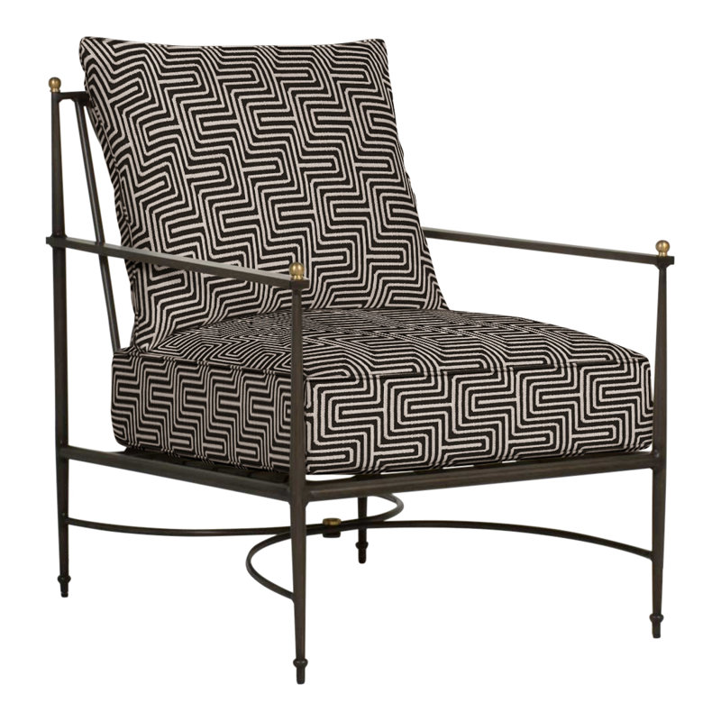 Chaise de patio avec coussins Roma, Welt, Perigold Onyx