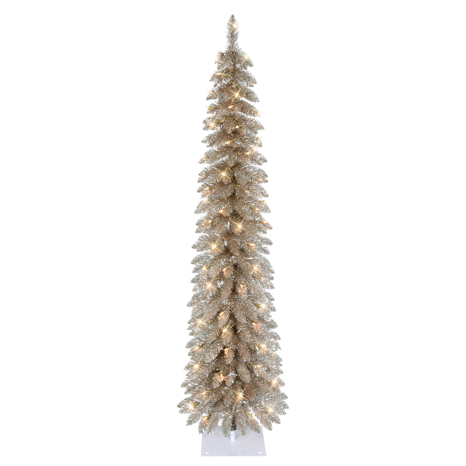 Alpine 6' Pre-Lit Pine Christmas Tree