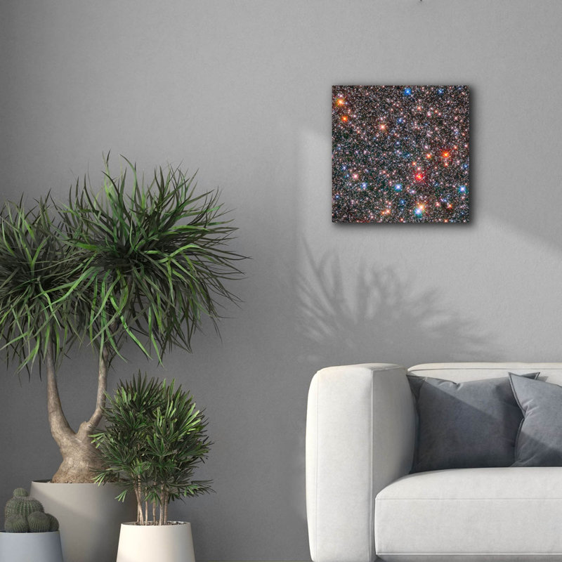 «Milky Way Bulge» par l'art mural sur toile Hubble Space Telescope de la NASA, H 18 po x l 18 po x P 0,75 po