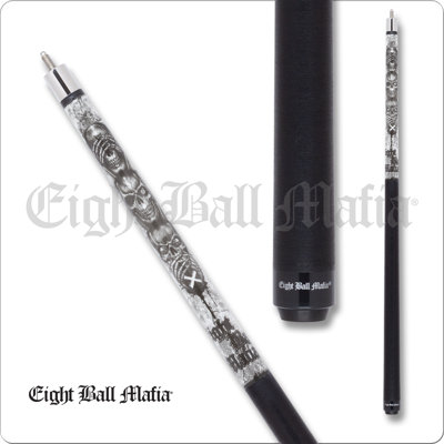 Eight Ball Mafia EBMBK01 See, Hear, Speak No Evil Break Pool Cue - 22oz