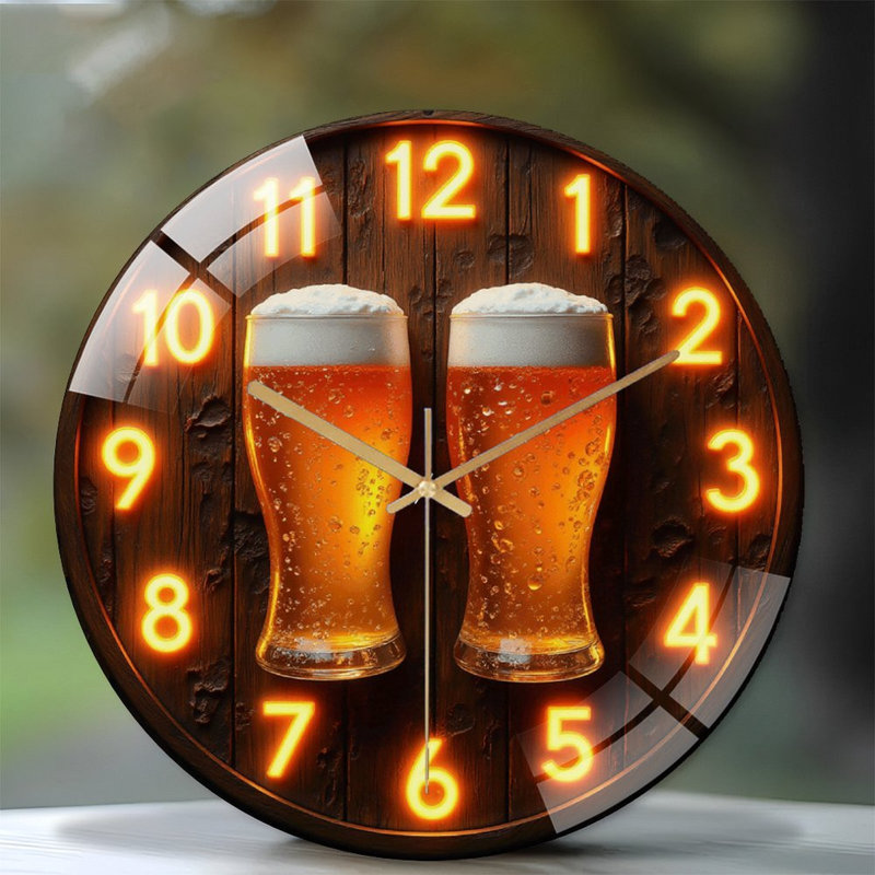 Horloge murale DEL avec affichage précis de l'heure