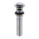 Pop-Up Bathroom Sink Drain Stopper with Overflow