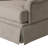 Upholstered Skirted Swivel Accent Arm Chair With Storage Ottoman-1258717960