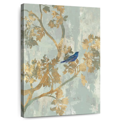 Brampt Perching Blue Bird