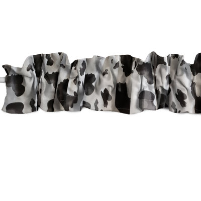 Cow Print Sleeve Topper Window Valance