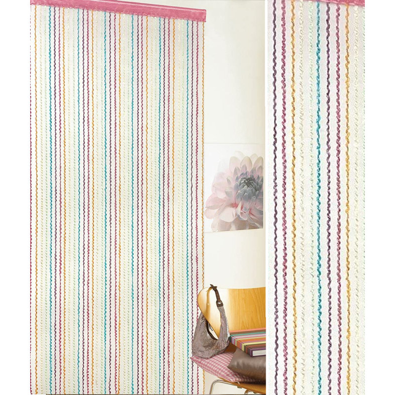Tarrance Velvet Semi Sheer Curtains, Grey/Pink