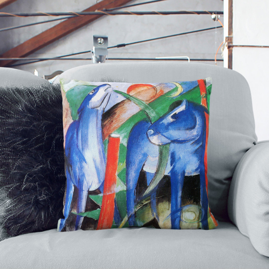 Two Blue Horses Vol.2 Scatter Cushion