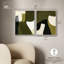 Ensemble de décoration de salon Olive Interplay Duet, reproduction d'art acrylique encadrée par Art Remedy, cadre argenté, 16 x 20-1092280777-1092280827