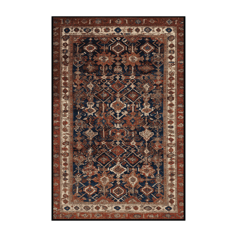 Tapis brun lavable à la machine, Rectangulaire 8 pi x 10 pi