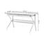 Bureau rectangulaire en bois massif noir-4766425