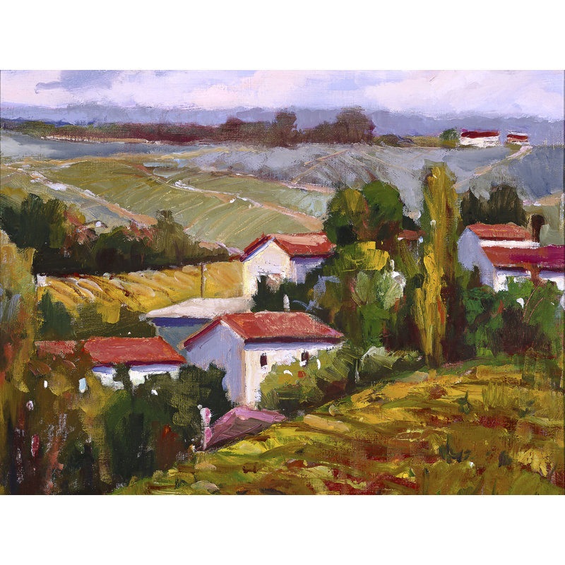 Château de la Grav - reproduction d'artiste sur toile, H 32 po x l 42 po x P 3 po