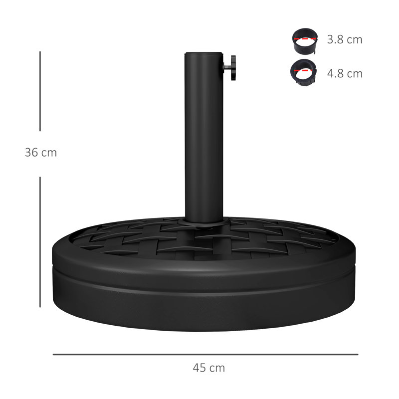 Breale 18kg Plastic Free Standing Umbrella Base