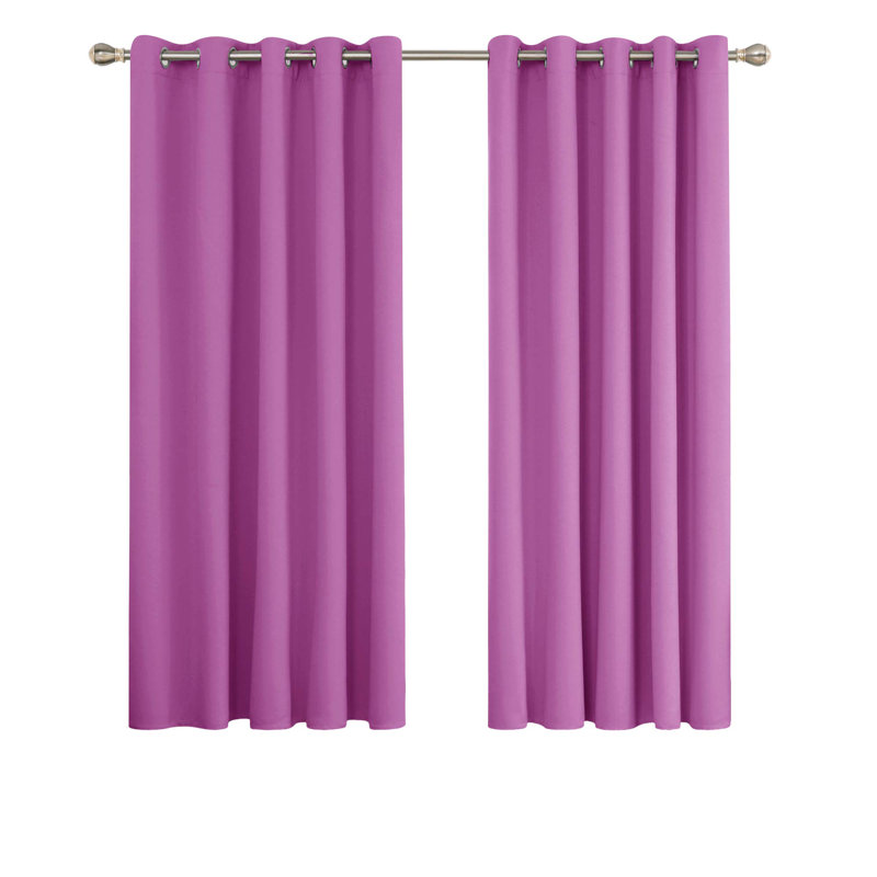 Qudarius Blackout Curtain Pair, 66cm Width x 183cm Drop