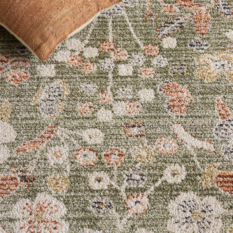 Grove 632 Performance Floral Rug, Rectangle 4' x 6'