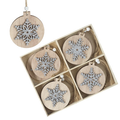 20cm Wood Bauble