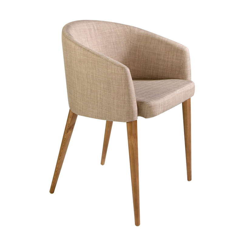 Zalma 48cm H Upholstered Parsons Chair in Brown