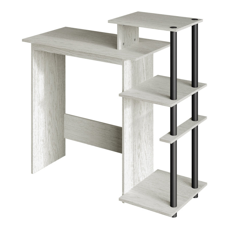 Bureau d'écriture à assemblage facile, Gris clair