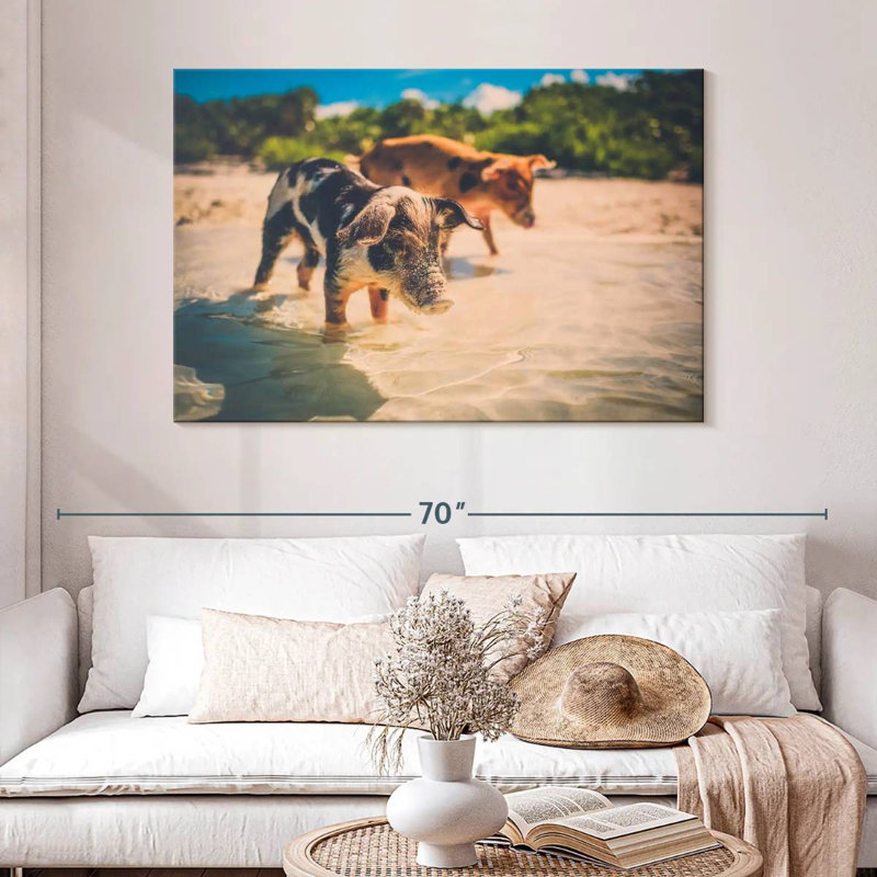 Piglet Duo, 32" H x 48" W
