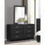 Commode au design contemporain en similicuir 1 pièce 6 tiroirs 6X