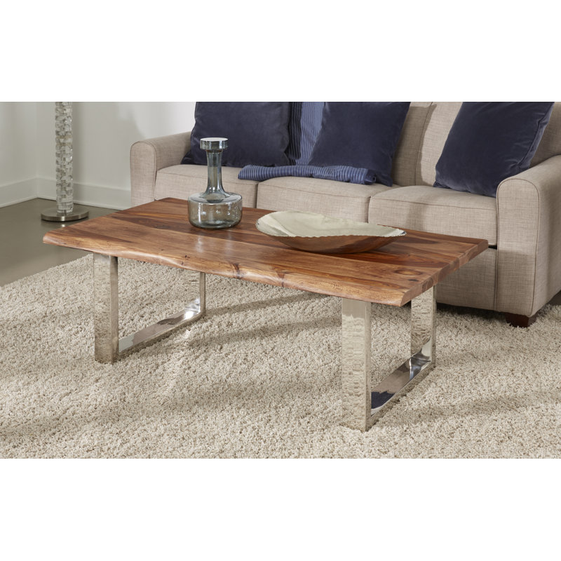 Solid Wood Top Coffee Table