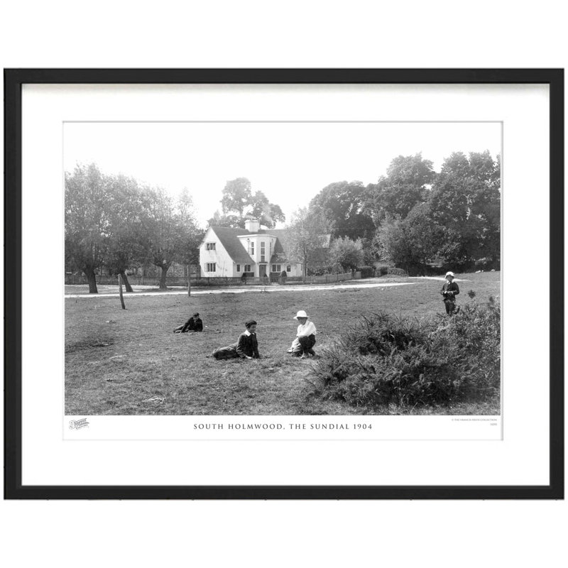 South Holmwood, The Sundial 1904 by Francis Frith - Single Picture Frame Print, 60cm H x 80cm W x 2.3cm D
