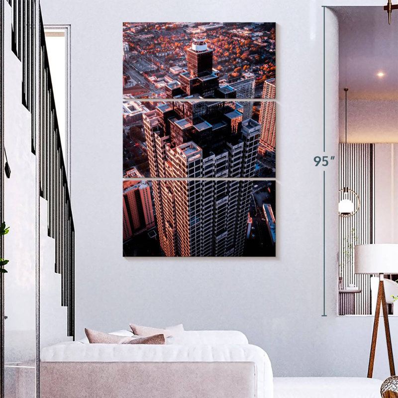 Lilie Atlanta Skyscraper, 74" H x 48" W