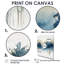 «Blue and Gray Istanbul Countryside», art mural campagne bleue, impression sur toile-774076344-774076346-774076349