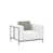 Ivory Cushion/Tan Frame