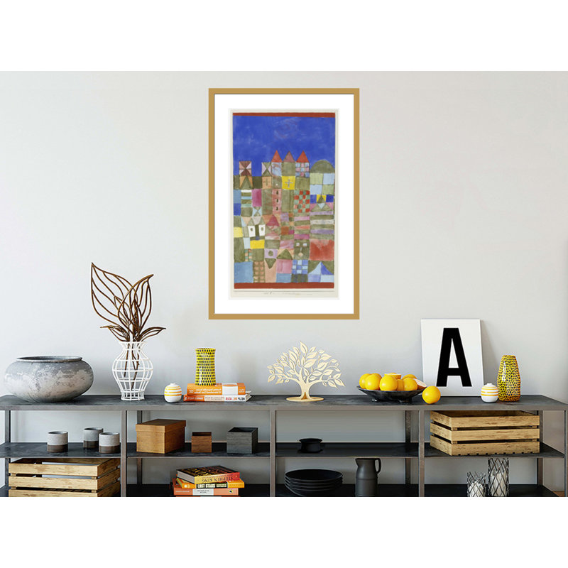 Marjamshouse par Paul Klee, impression giclée encadrée, H 41,5 po x l 27 po