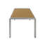 Table basse d'extérieur en aluminium pour patio
