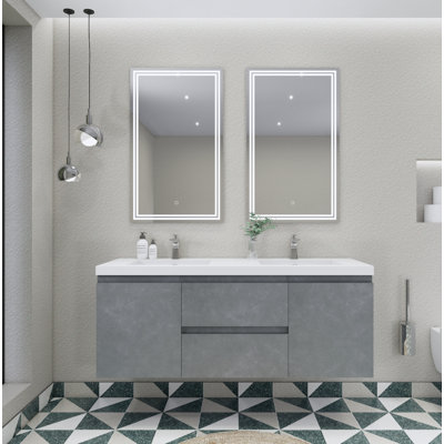 Ensemble de meuble-lavabo double 59 po Aylanna