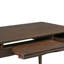 Bureau d'écriture Mid-Century moderne en bois massif 60 po avec 2 tiroirs et plateau à clavier rabattable Harper-1386060010-1386060011