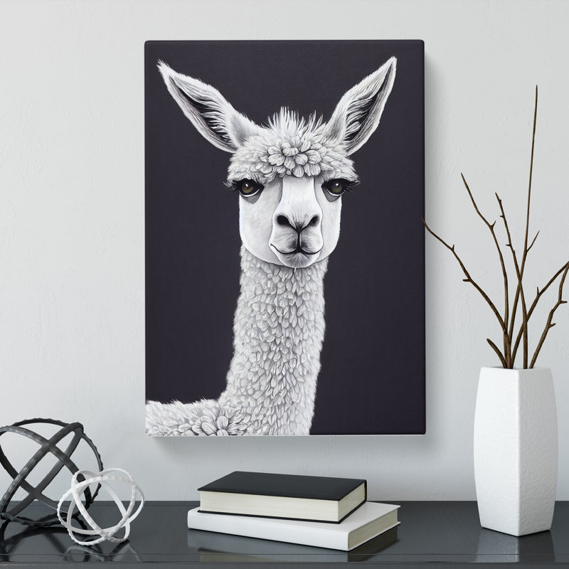 Inshore Face Of A Llama Vol.2 - Wrapped Canvas, 76cm H x 50cm W x 3cm D