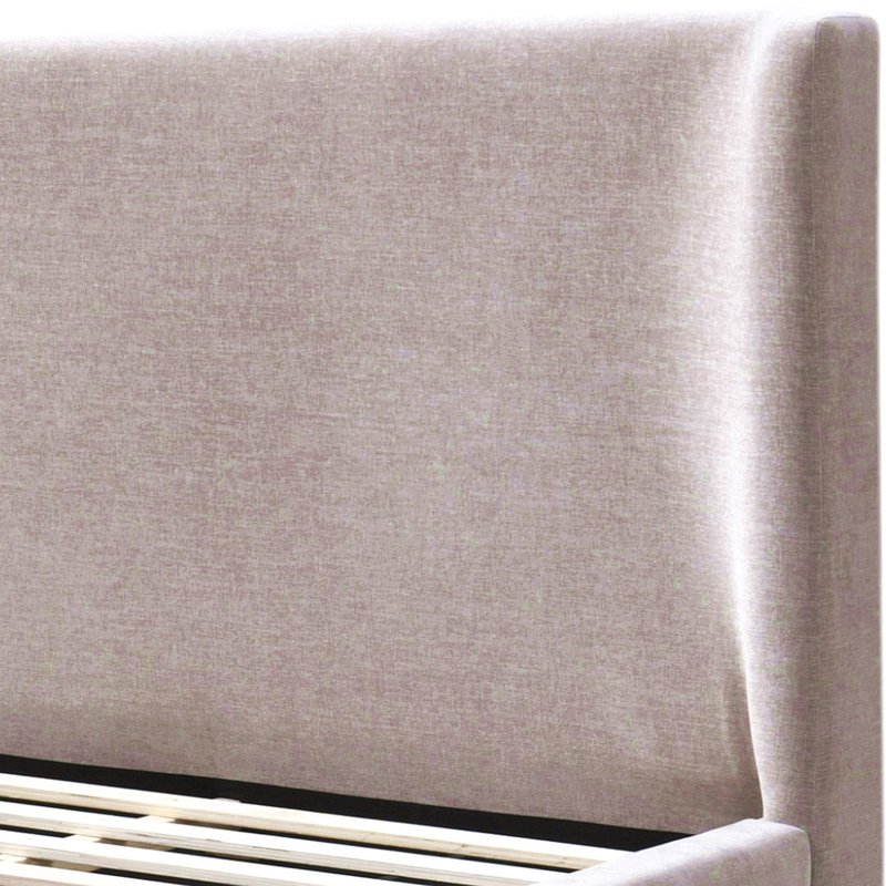 Melbourne Gray Chenille Queen Bed