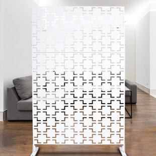 76 po H 48 po, intimité en métal - rouge rouille, pour l'extérieur et l'intérieur, patio, balcon, clôture attrayante 76 po x 48 po, terrasse, jardin solide