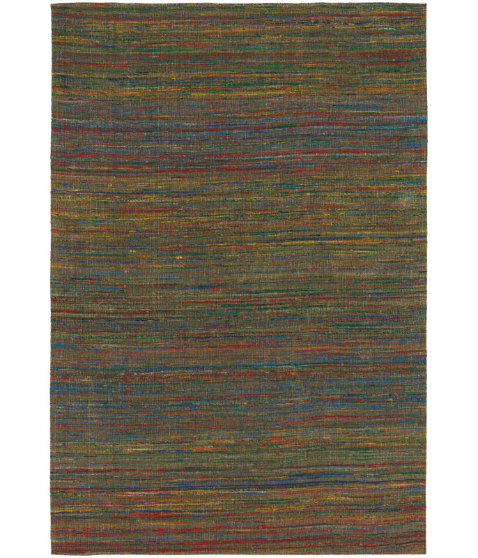 Tapis de zone brune dhurrie Cabarley, 7 pi 9 po X 10 pi 6 po