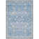 Lympsham Blue/White Machine Washable Area Rug