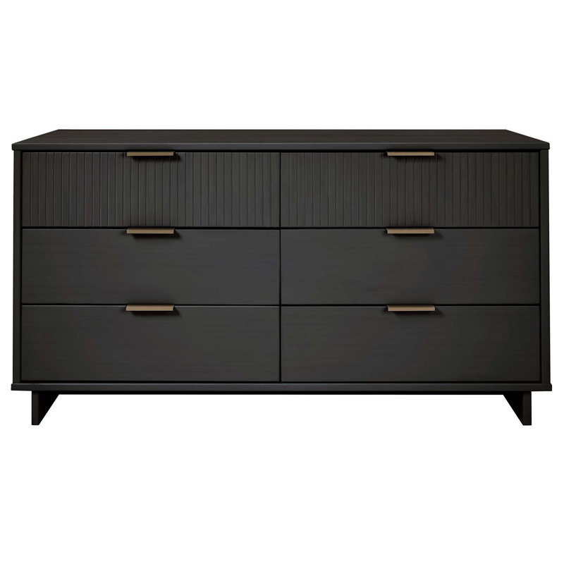 Commode 55 po Granville (6 tiroirs) Granville, Gris anthracite