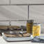 Carrelage mural de cuisine et de salle de bain décoratif en verre biseauté grand format 12 po x 24 po Reflections Reflections
