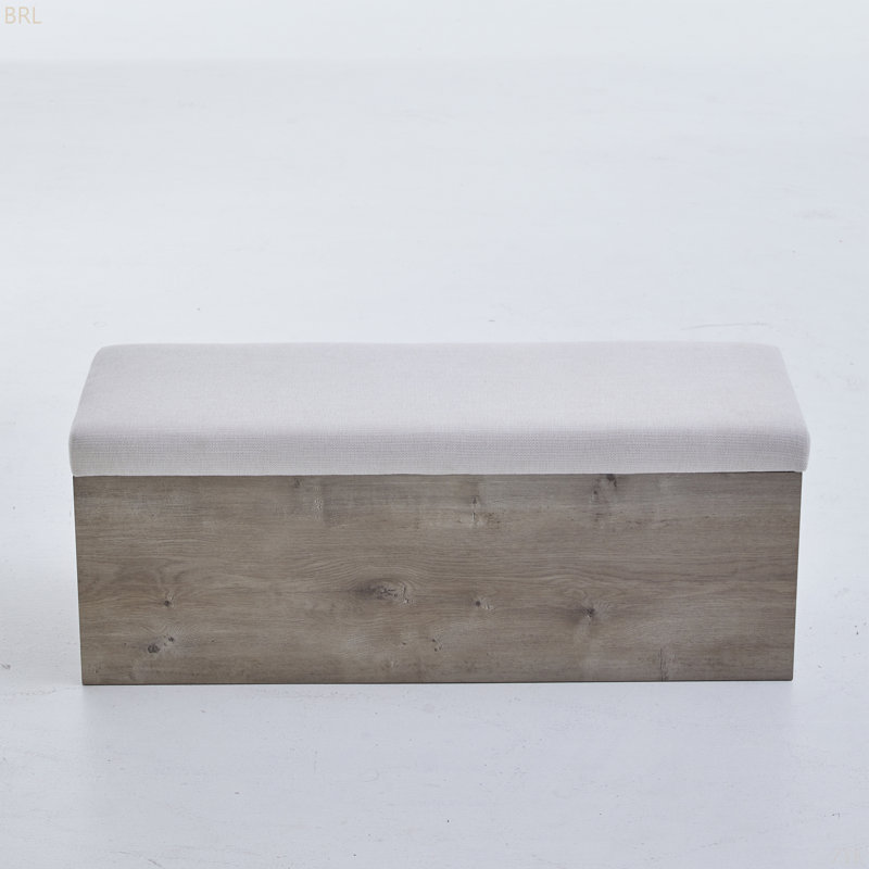 Banc de rangement rembourré Shelton