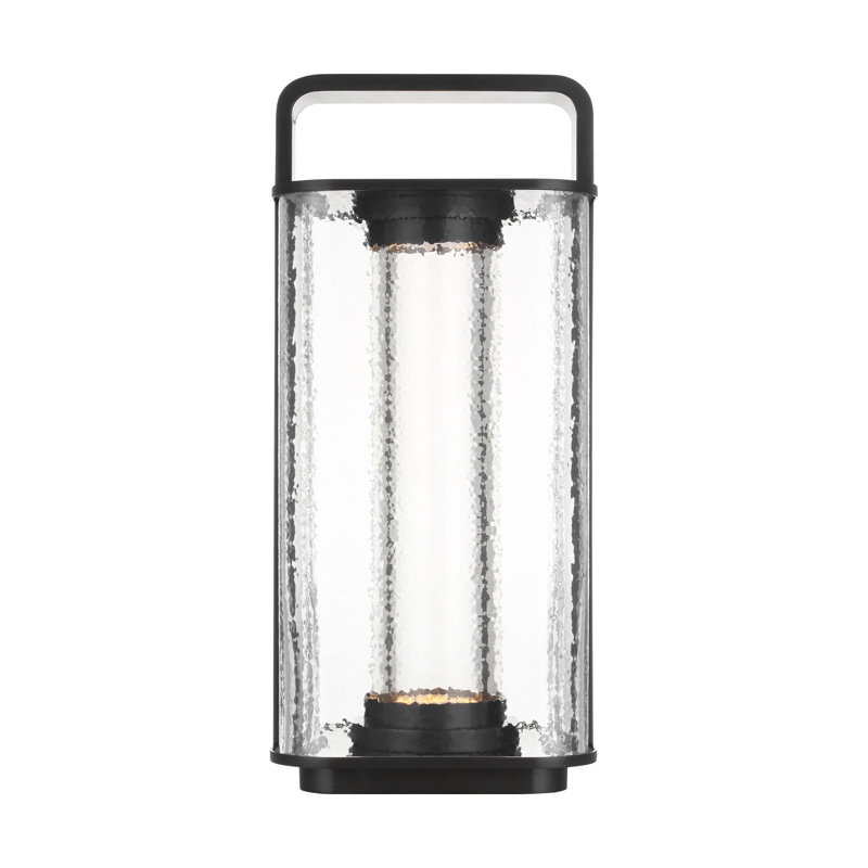 Flacara 24 Rechargeable Lantern, Brown, 15.4" H x 7" W x 7" D